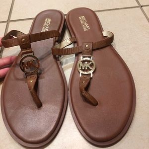Michael Kors Brown Sandals Size 9 LIKE NEW